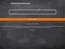 Tablet Screenshot of cholesterinernaehrung.de